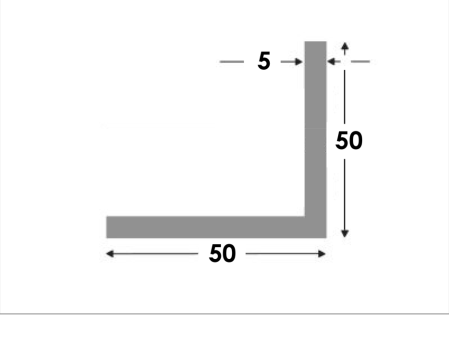 Hoekprofiel 50x50x5.0 brute