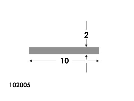 Platstaf 10x2.0 brute¹