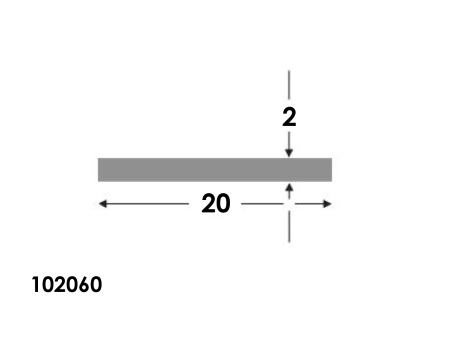 Platstaf 20x2.0 brute²