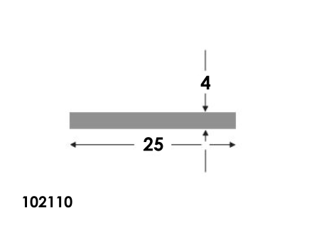 Platstaf 25x4.0 brute