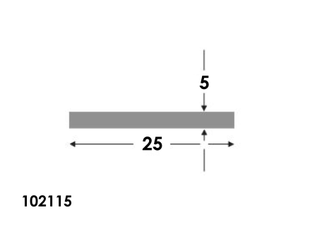 Platstaf 25x5.0 brute