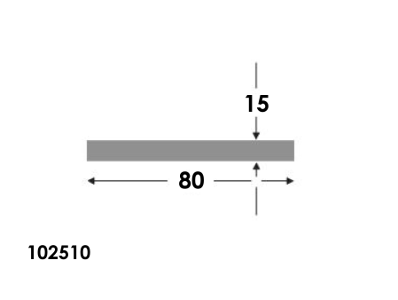 Platstaf 80x15.0 brute