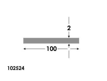 Platstaf 100x2.0 brute