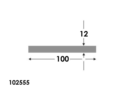 Platstaf 100x12.0 brute