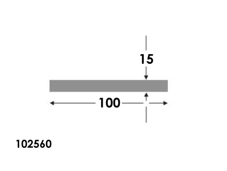 Platstaf 100x15.0 brute