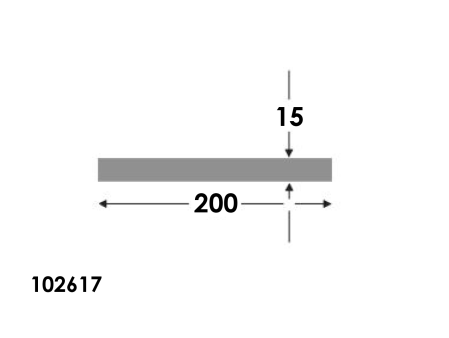 Platstaf 200x15.0 brute