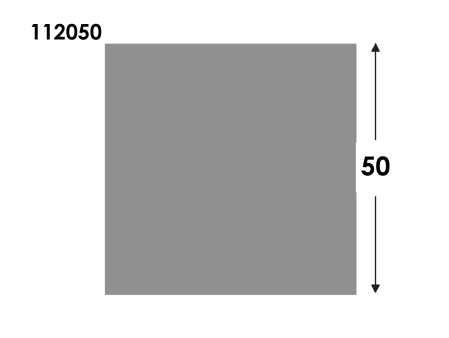 Vierkant staf 50 EN AW-6082 brute L:3000mm