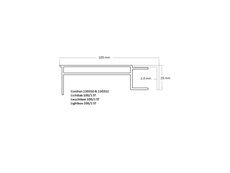 LightBox 100/1 ST basis anod