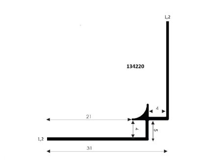 Binnenhoek 4 vom-1 4100 silver (+2xT)