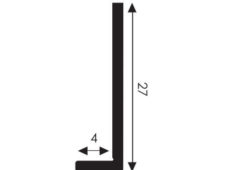 Randafwerking L 4 ral 7021 FS 4100 grijs (+T)